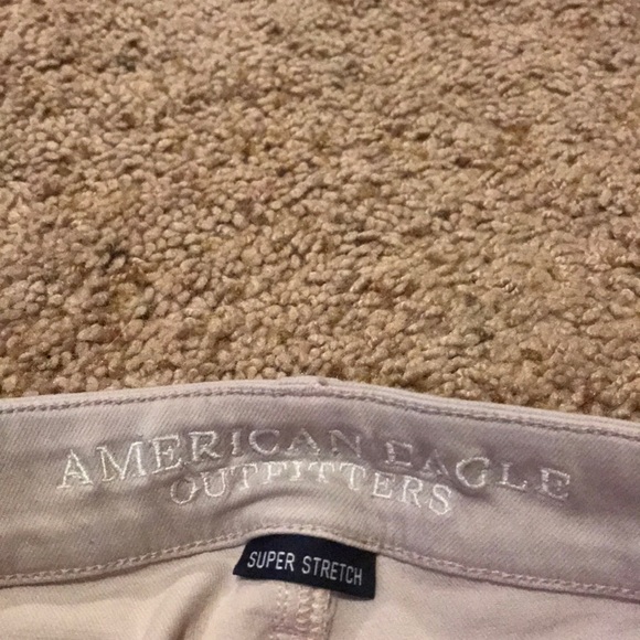 Cream/gray American Eagle Jegging - Picture 4 of 5